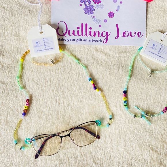 Quilling Love Eyeglasses Handle - Picture 1 of 16